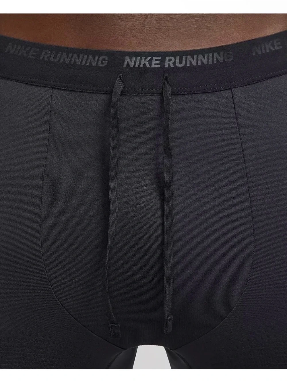 Nike Men’s Black Performance Tights with White Swoosh